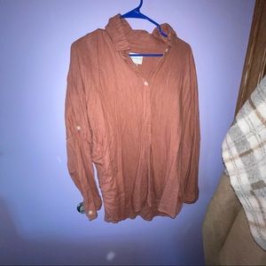 american eagle button up